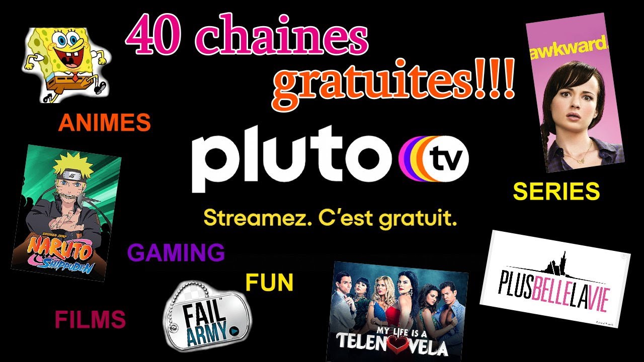 Pluto TV : 40 chaines 100% gratuit streaming films anime series. Présentation + test + review
