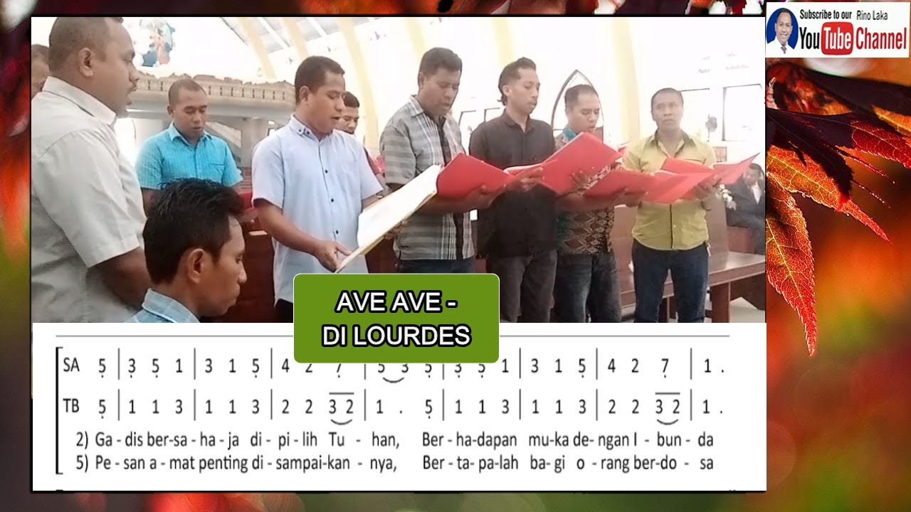 AVE AVE DI LOURDES LAGU MARIA