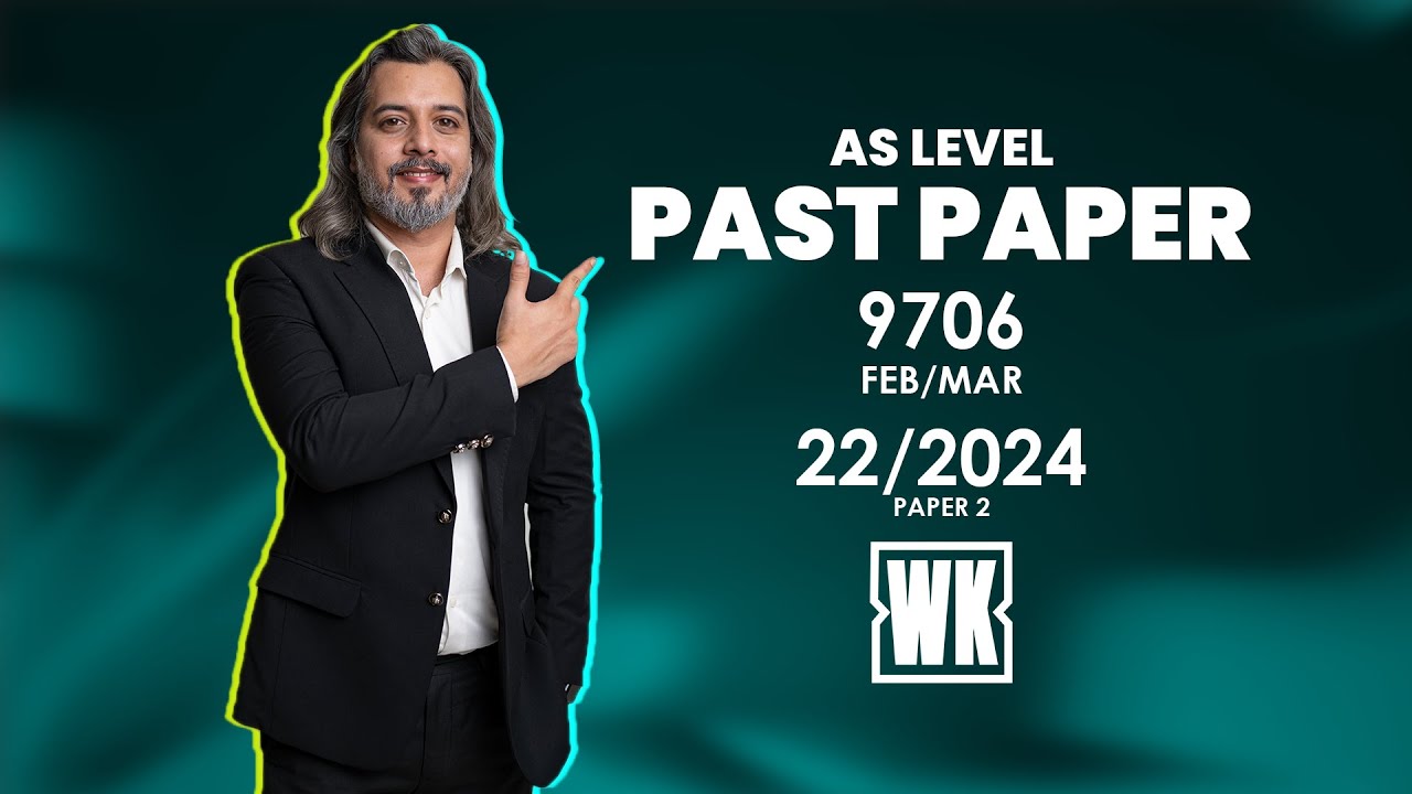 As Level Accounting yearly Past paper solution 9706 P22 F/M  P22 2024