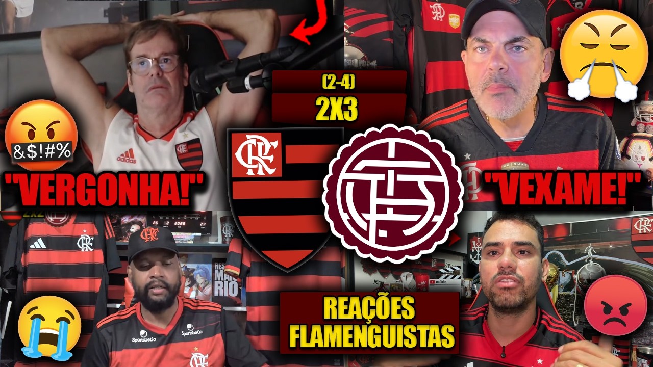 REAÇÕES dos FLAMENGUISTAS - FLAMENGO 2x3 LANÚS - RECOPA 2026 - REACT VAMOS RIR do FLA VICE!