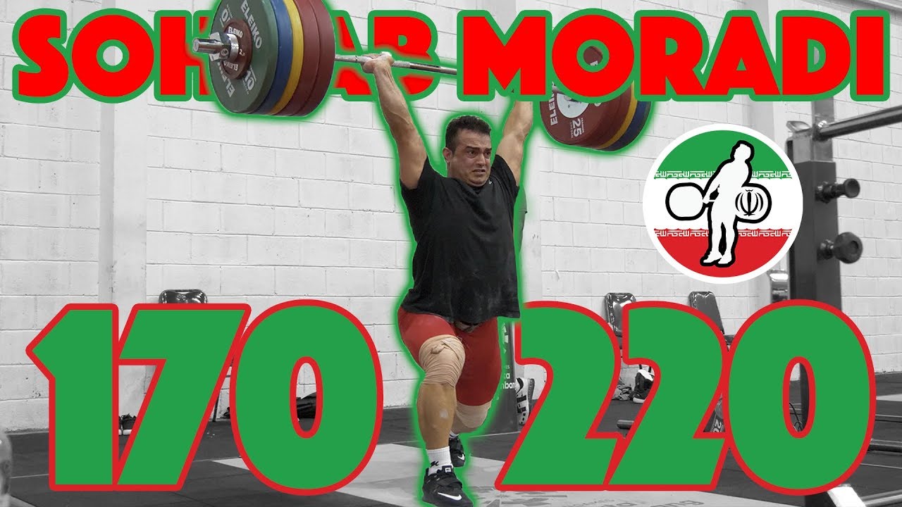 Sohrab Moradi Heavy Training (170kg Snatch + 220kg Clean and Jerk) - 2018 Asian Games [4k 50]