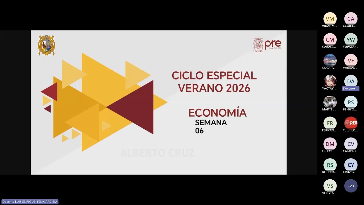 Economía - Semana 06 - Pre San Marcos Ciclo Especial de Verano 2026 (Nuevo Ciclo)