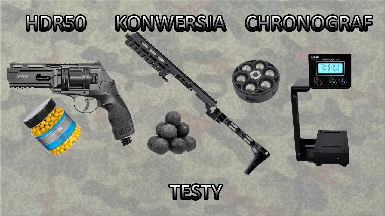 HDR 50, konwersja i chronograf - testy #strzelectwo #airgun #paintball #marker #ram #wiatrówka