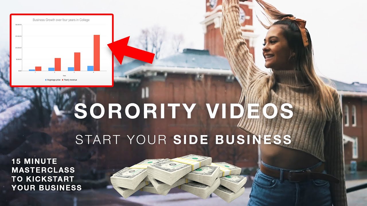 College Side Business $$$ - HOW TO MAKE Sorority Recruitment Videos