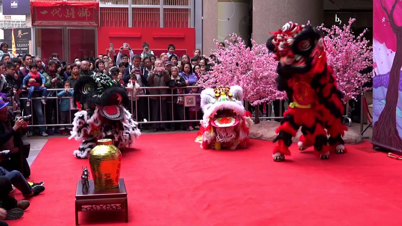 時代廣場「一代醒獅」展覽 - 獅劇  劉關張桃園結義 20150208