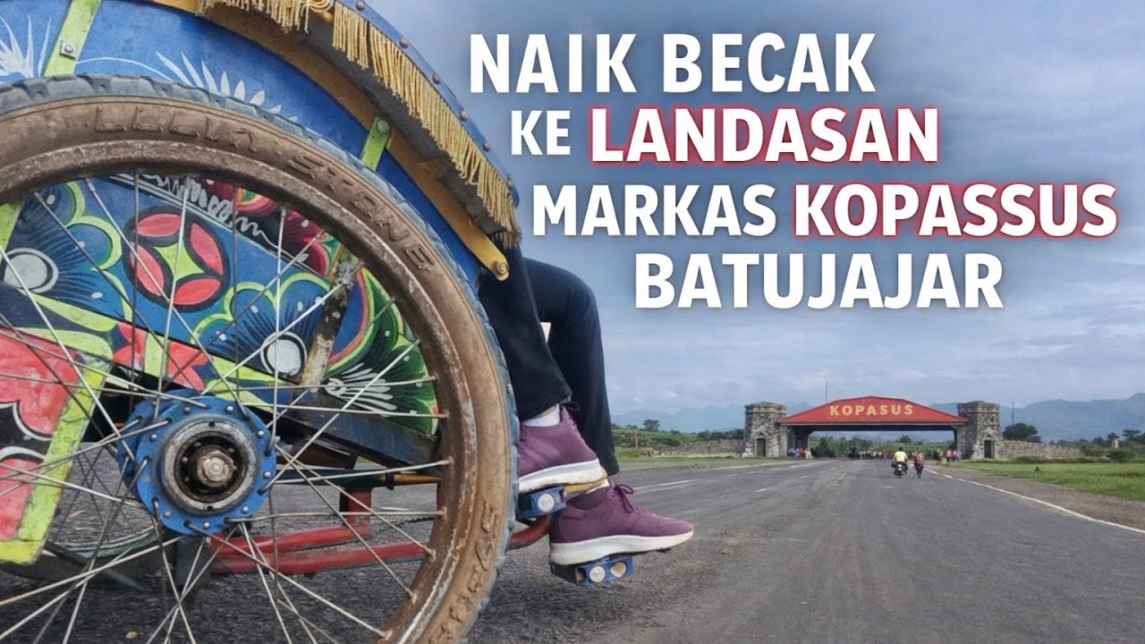 PASAR MINGGU LANDASAN BATUJAJAR | Seru & Memanjakan Mata! Bisa Sewa Becak, Kuliner Lengkap!