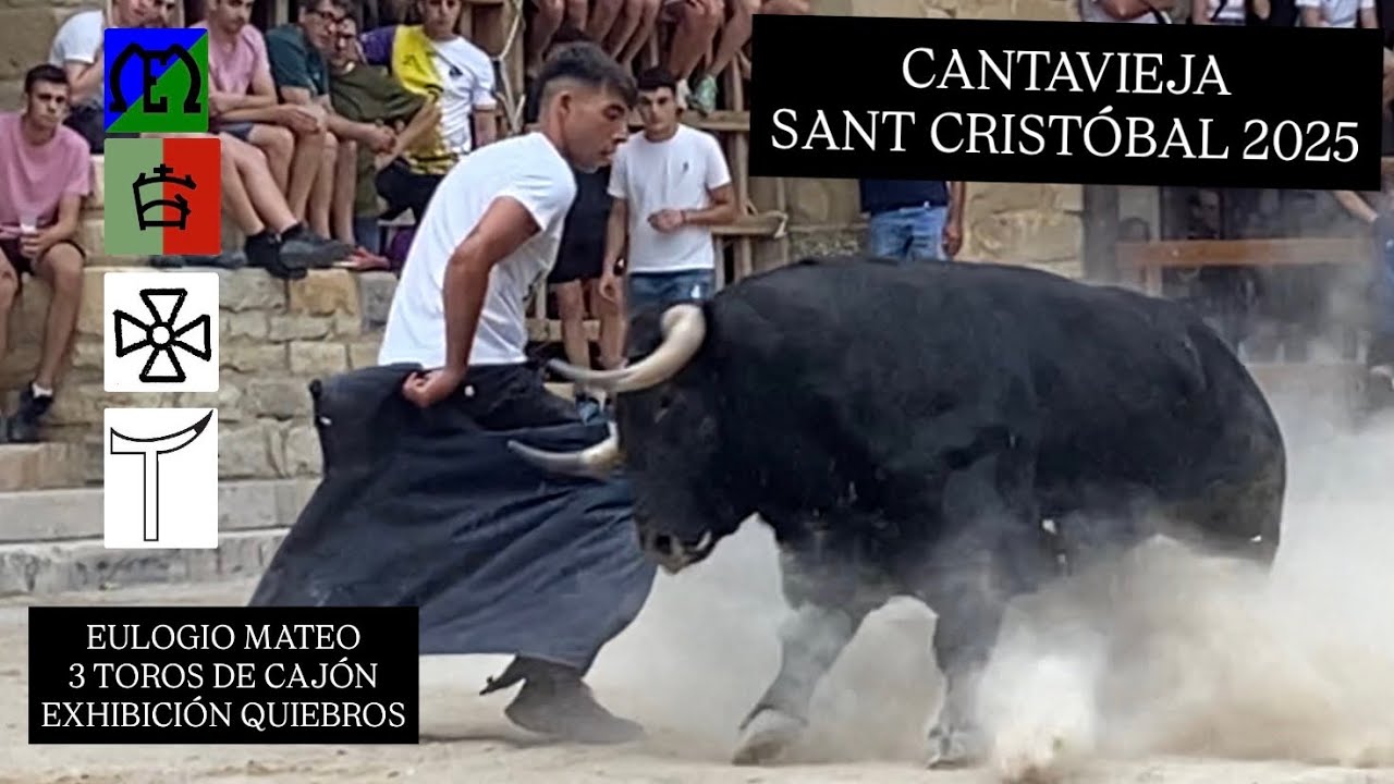 CANTAVIEJA // TARDE DE EULOGIO MATEO, 3 TOROS DE CAJÓN Y EXHIBICIÓN DE QUIEBROS