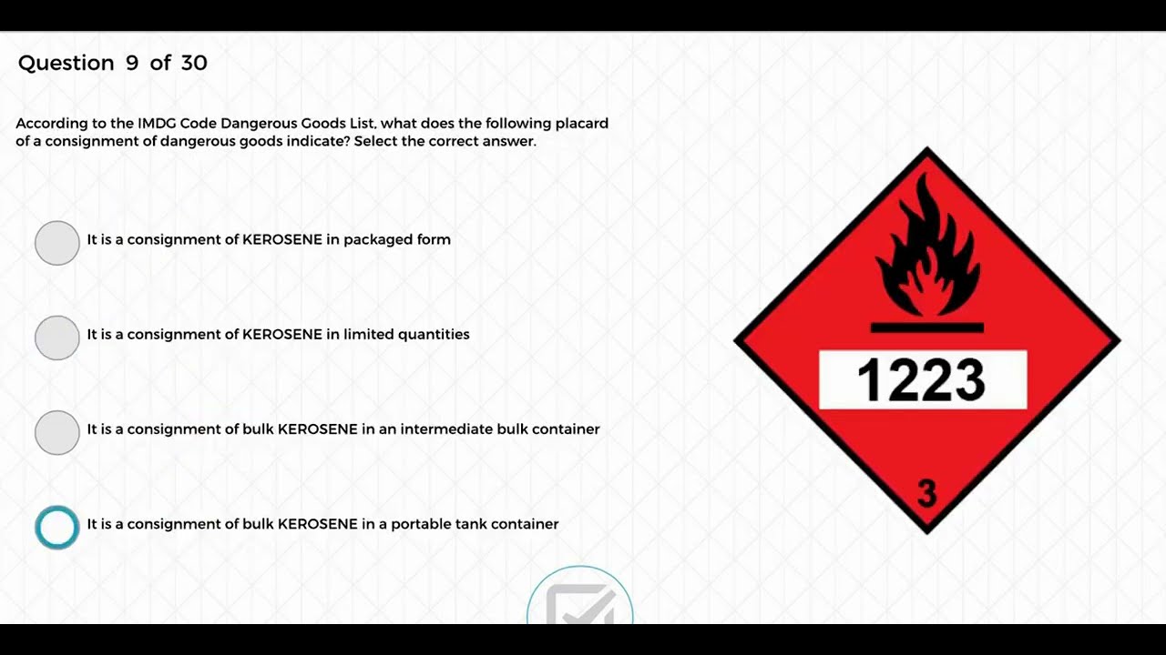 0151-HAZMAT - IMDG Code, Advanced - 90%
