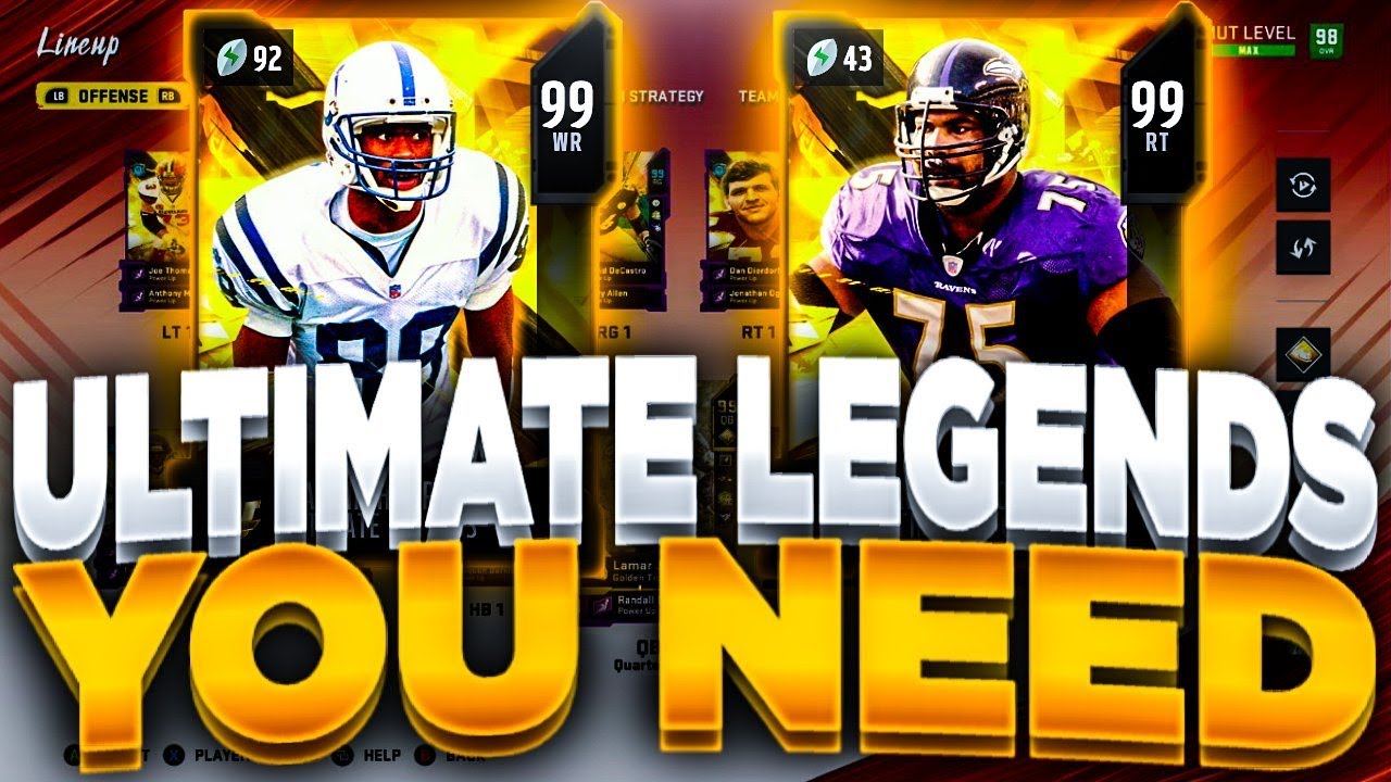 BEST ULTIMATE LEGENDS YOU NEED!! | RANKING THE ULTIMATE LEGEND CARDS MADDEN 20 ULTIMATE TEAM (P1)!!