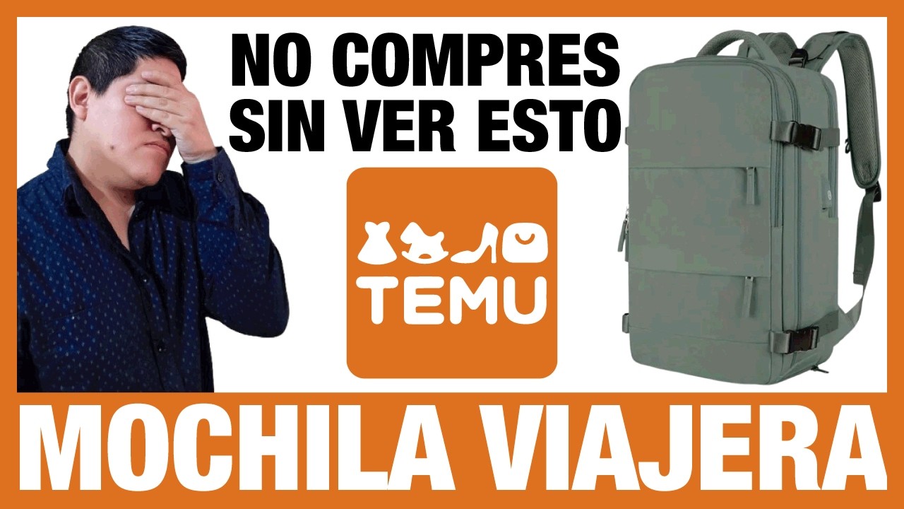 🎒 ME COMPRÉ LA MOCHILA VIRAL DE TEMU ✈️🇵🇪