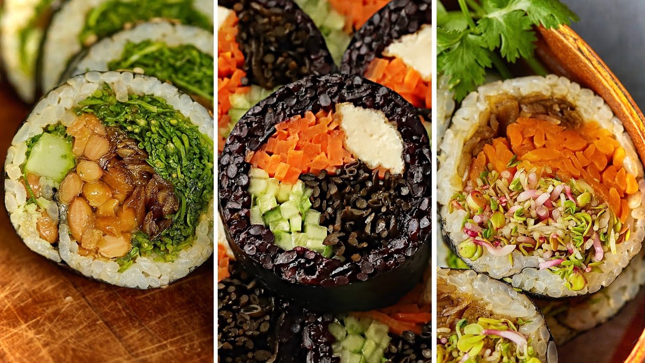4 простых и вкусных корейских блюда кимбап.