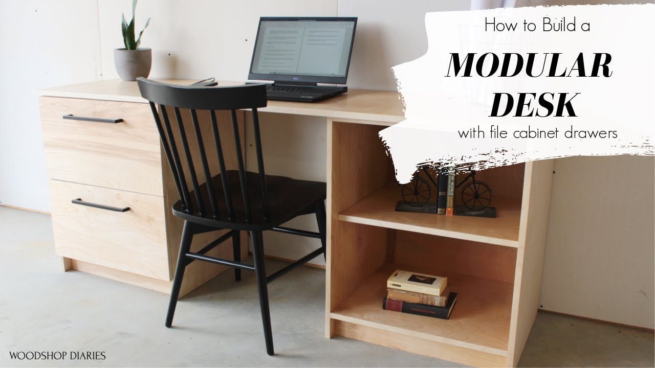 How to Build a Modular File Cabinet Desk Console