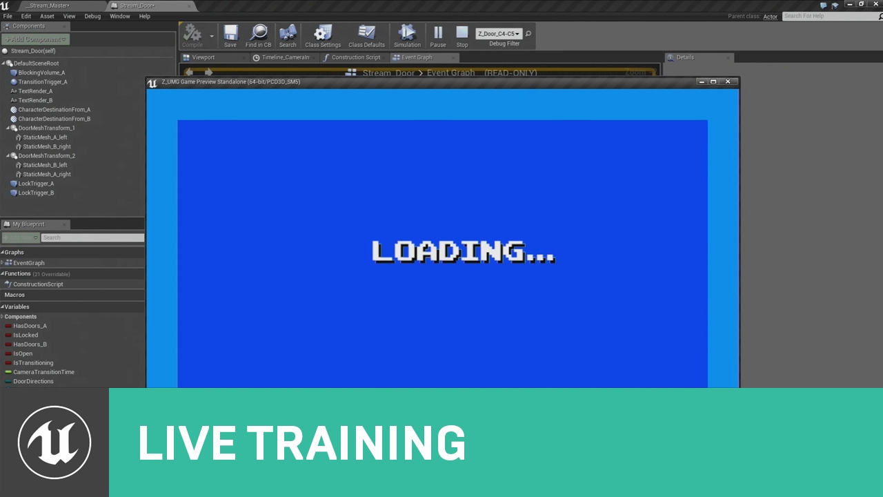 Get a Load of This: How to make a Loading Screen | Live Training | Unreal Engine