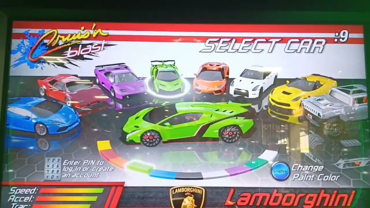 Cruis'n blast racing game (all 5 races)