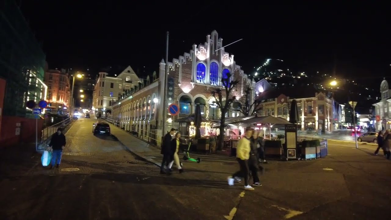 Nightlife in Bergen, Norway  | Cuộc sống về đêm ở Bergen, Norway  | No Mask   | Long Queue at Bars