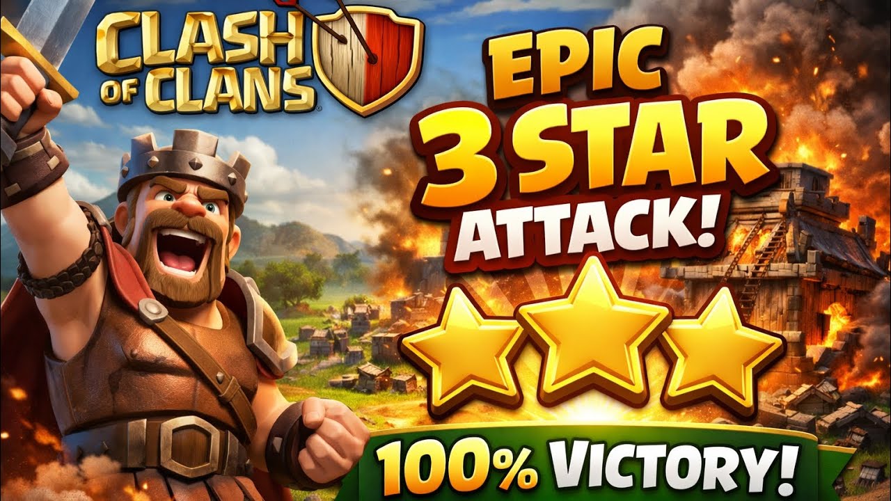 🔥 Perfect 3 Star Attack in Clash of Clans ⭐⭐⭐