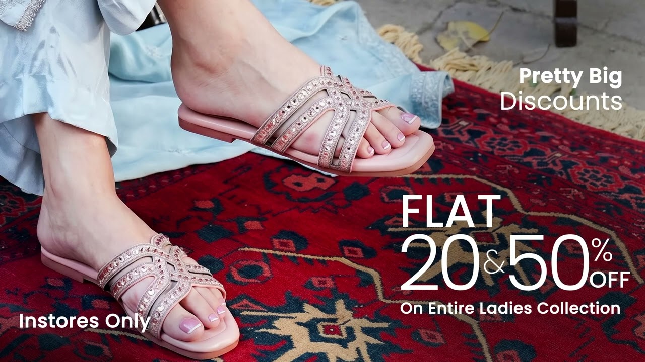PRETTY BIG DISCOUNTS! Flat 20% & 50% OFF on entire ladies' collection &mdash; In Stores Only! | Servis Ad