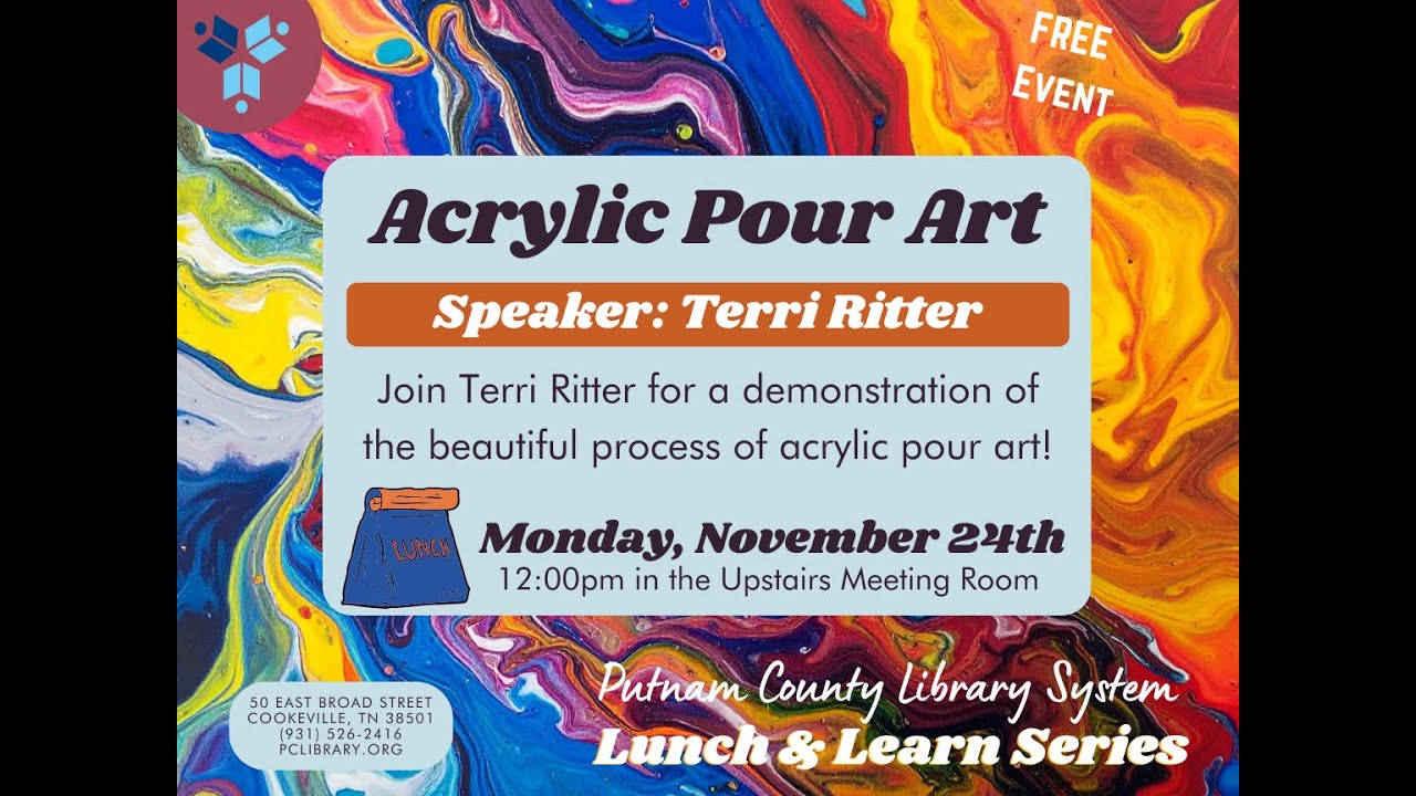 Lunch & Learn: Acrylic Pour Art with Terri Ritter! 