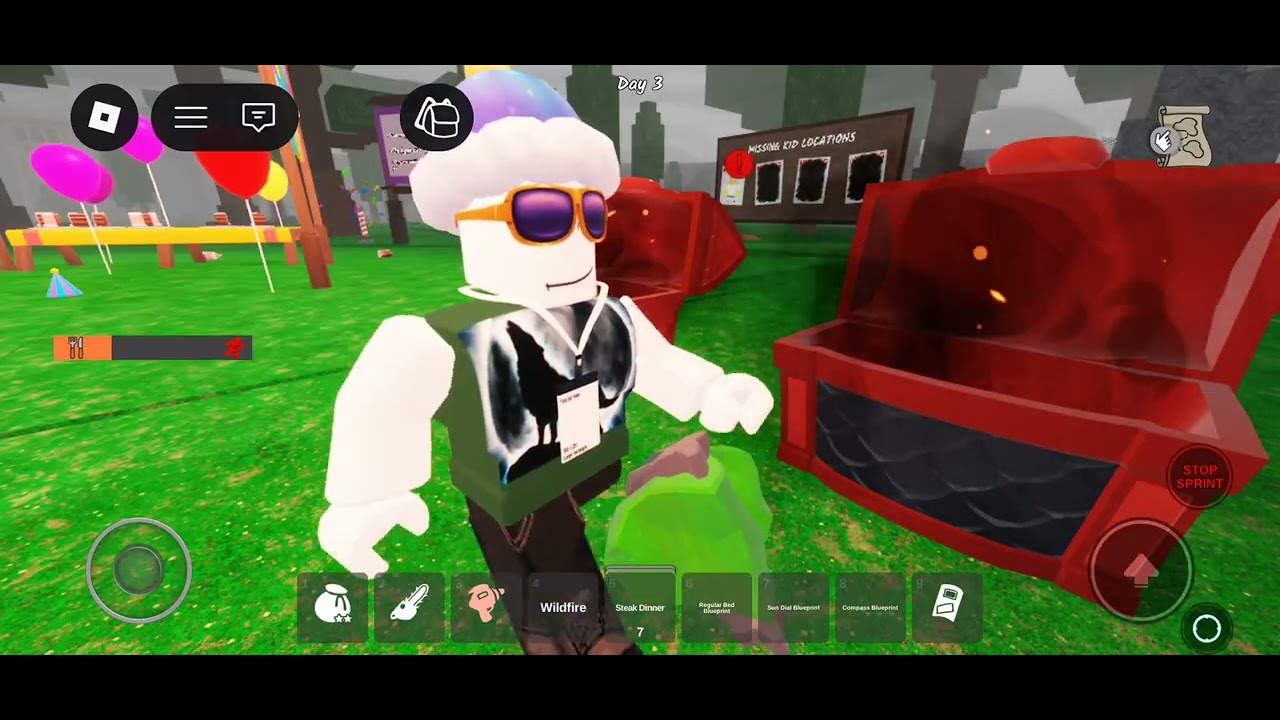 I played 99 nights in the forest admin abuse Roblox #gameplay 