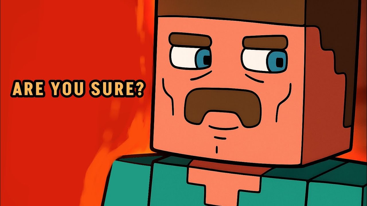 Minecraft but steve is on creative mode