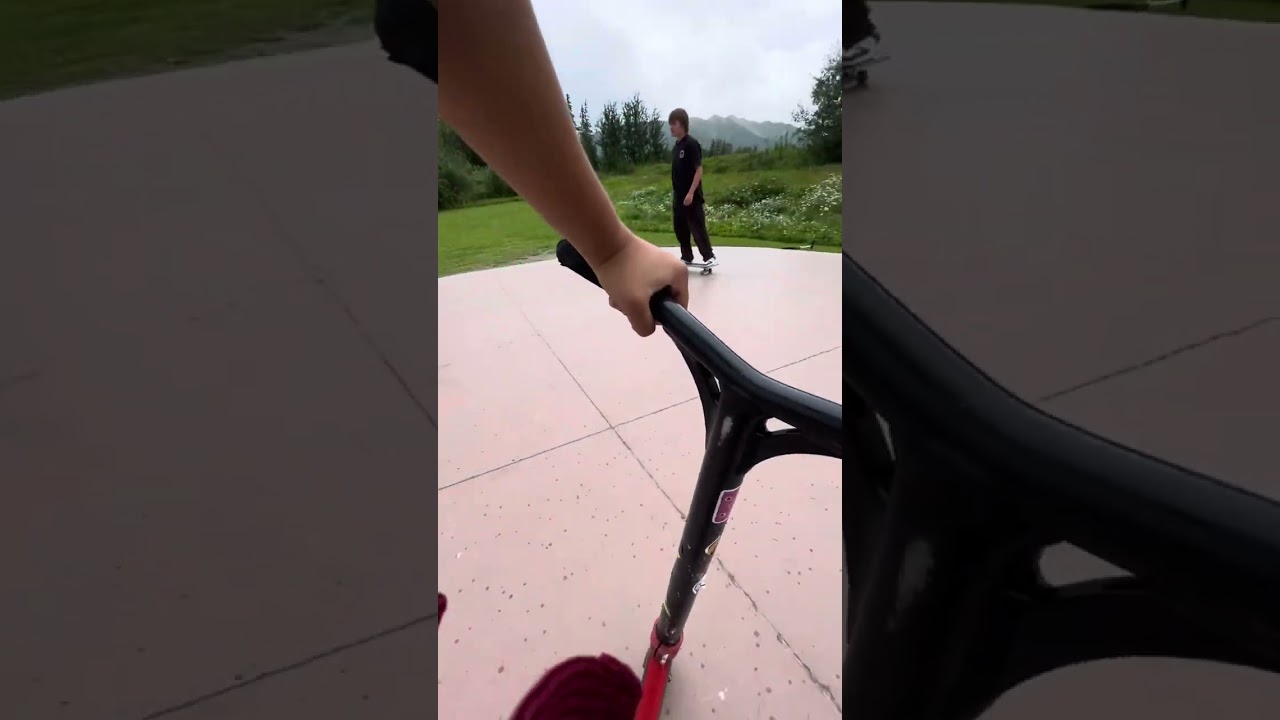 First person riding a Loretta French Park