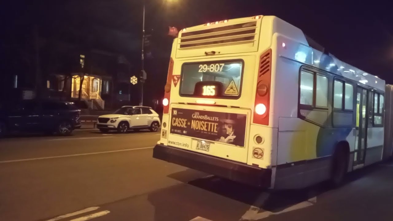 [STM Bus] 29-807 Ride on the 165N Côte-des-Neiges