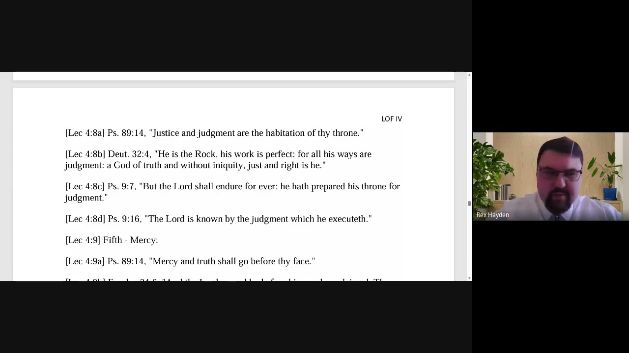 Lecture on Faith 4: Judgment & Mercy 2026 02 28 14 10 GMT 6