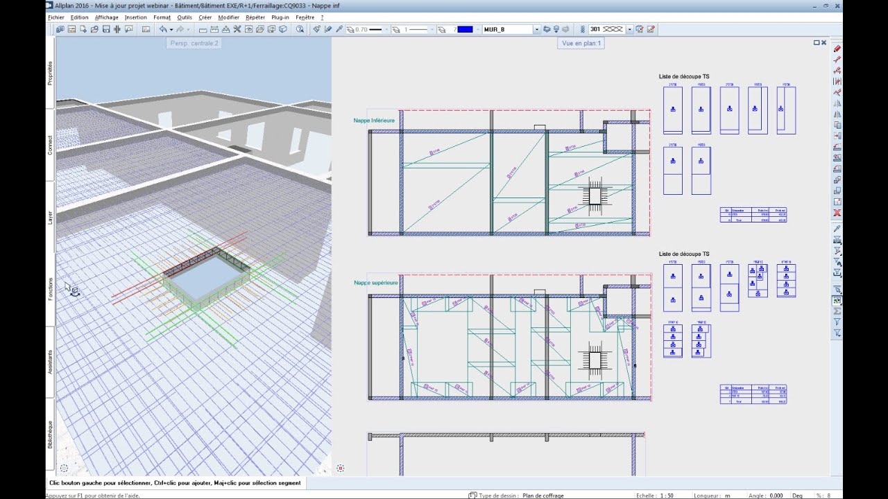 Allplan Engineering  - Armatures 3D par Treillis Soudés