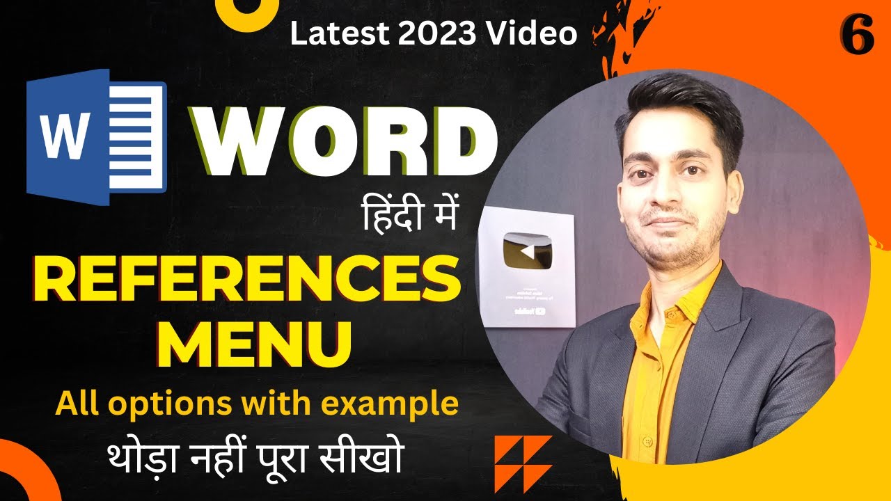 Complete Microsoft Word Tutorial - References Menu/Tab In MS Word Hindi