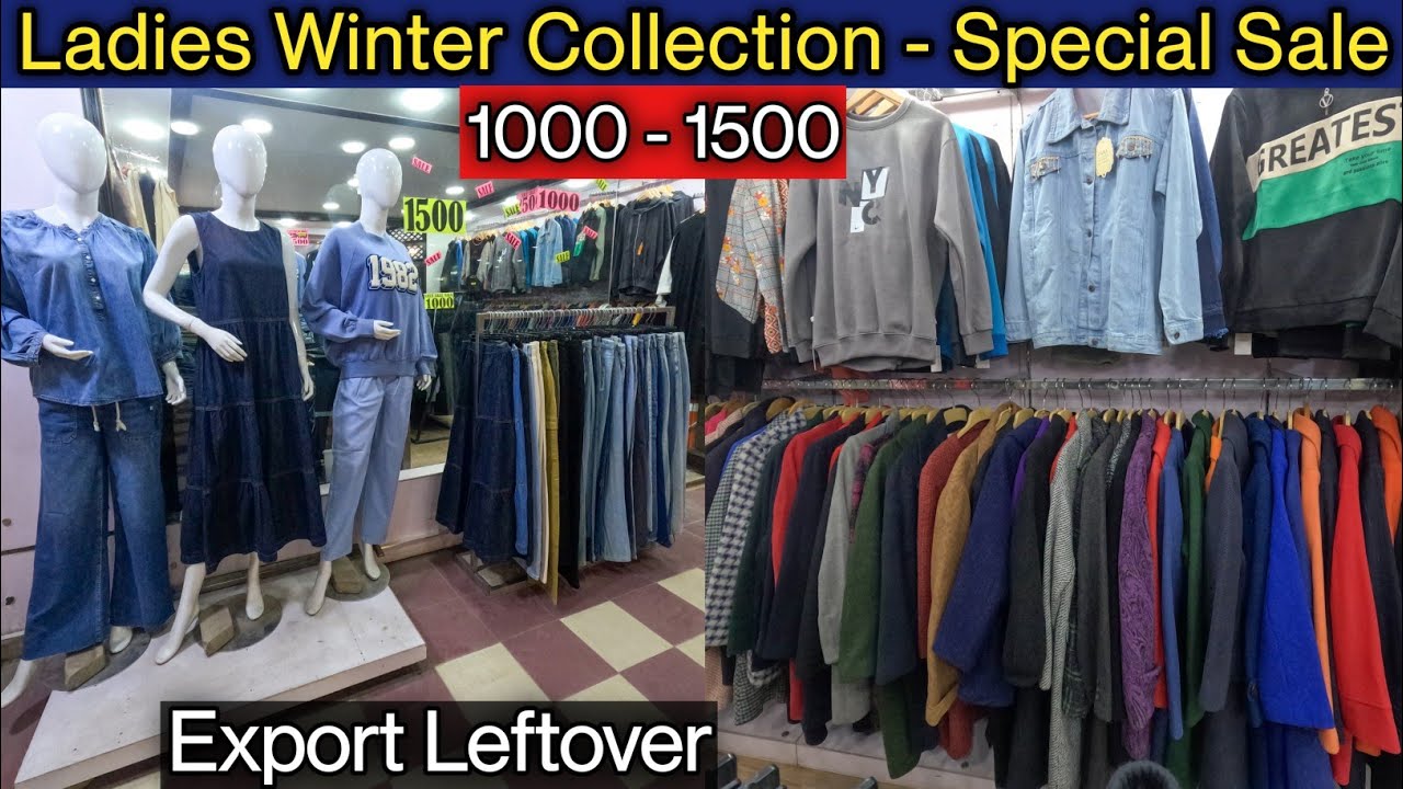 Ladies Winter Sale in Rawalpindi 😱 | Leftover Long Coats, Jeans & Variety