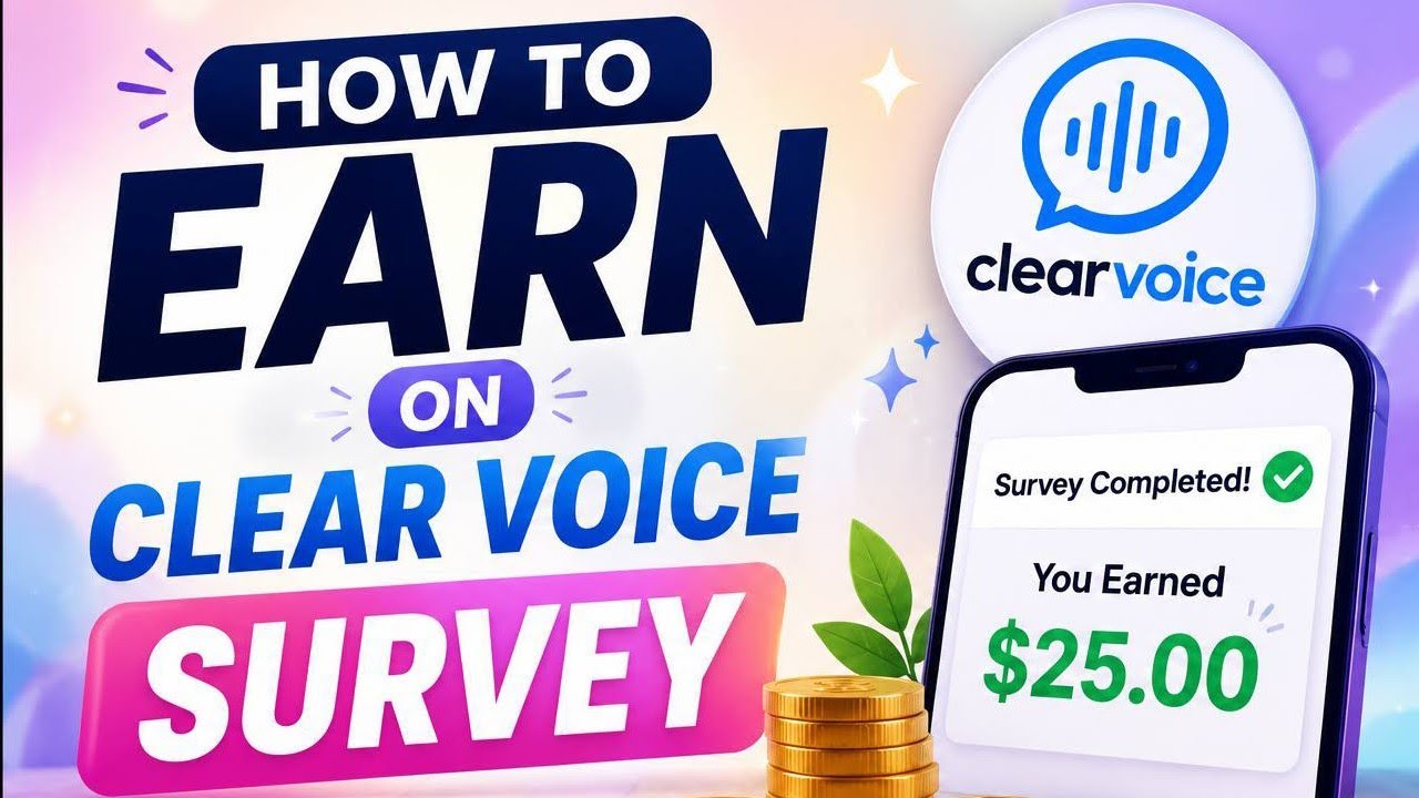 🔥 HOW TO EARN ON [ Clear voice] SURVEY 🔆🔶 Don't miss out 