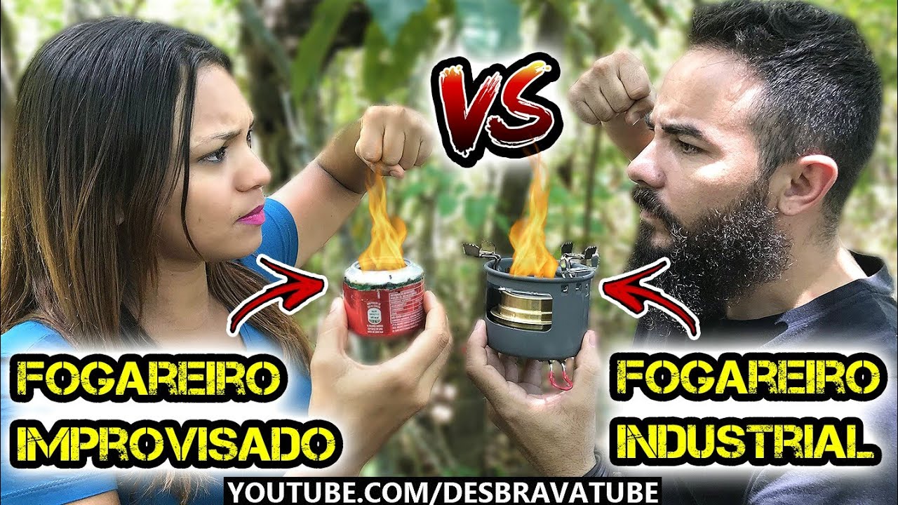 Como fazer um Fogareiro ou Espiriteira improvisada? - Fogareiro Improvisado VS Fogareiro Industrial