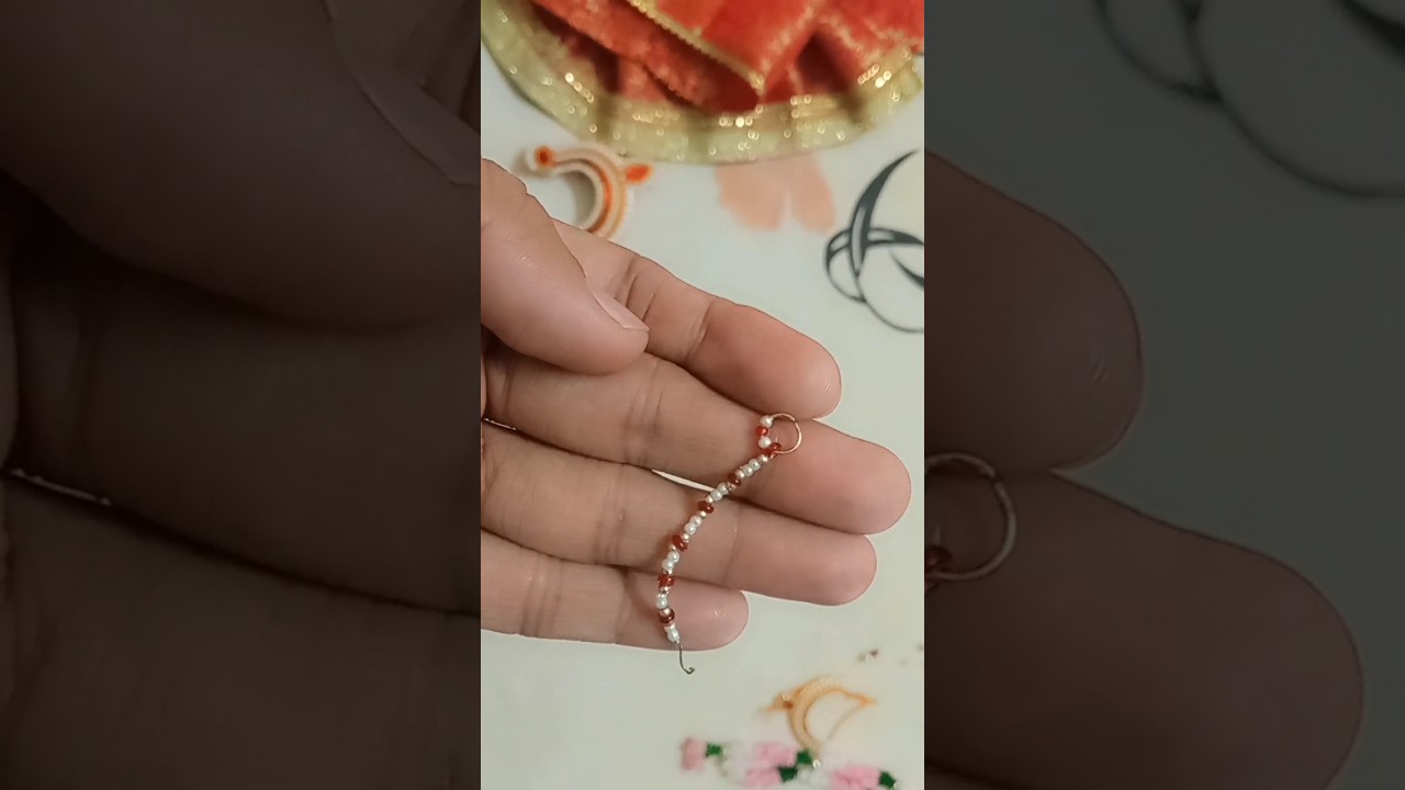 Mata rani ki home made chhoti si nath or maang tikka ❤🙏|| #navratrispecial #matarani jewelry  #viral