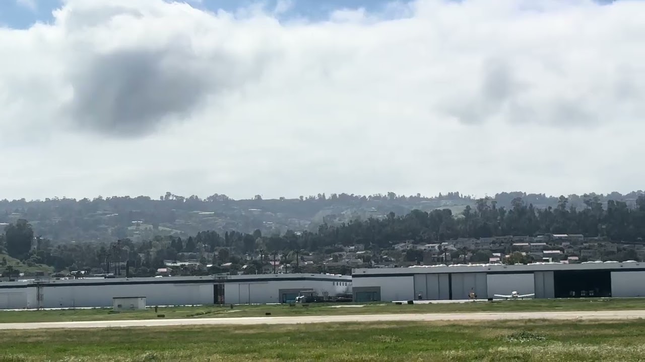 Robinson R44 N4041R Helicopter taking off from Torrance Airport 