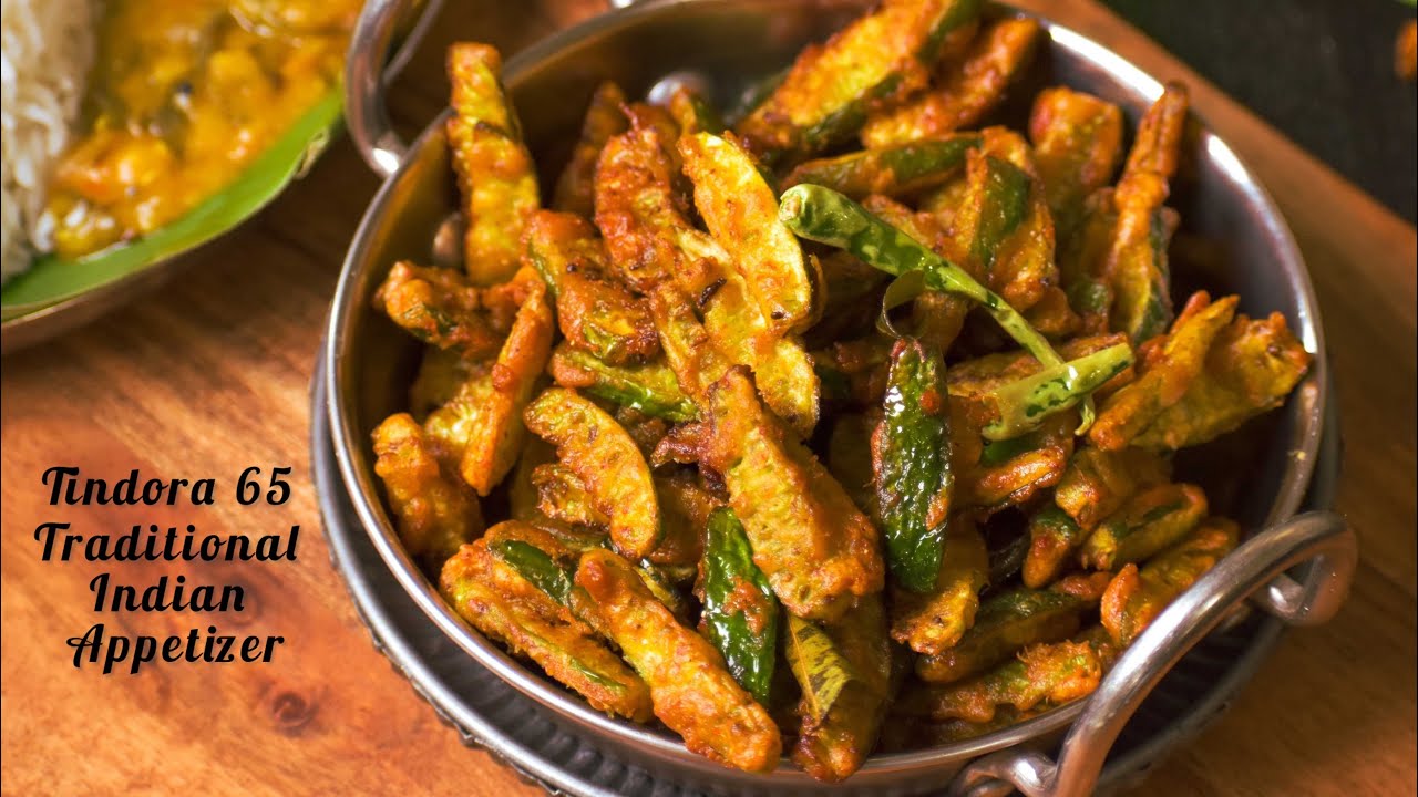 Tindora 65 | Crispy Tindora Fry | Dondakaya 65 | How to make Kovakkai Fry | South Indian Style