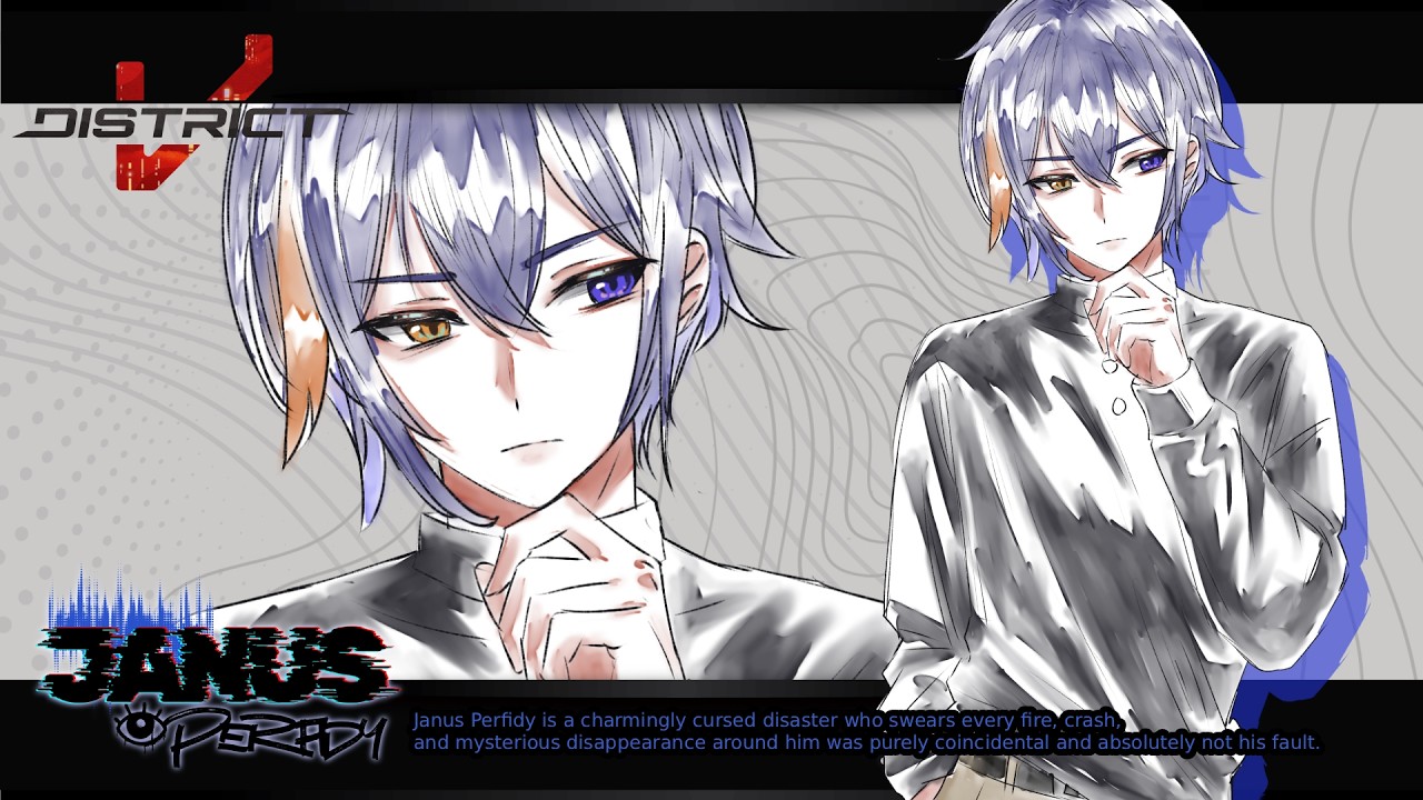 【#DISTRICTV】Janus Perfidy, at your service! 😇🤞【 Jun Akane 】