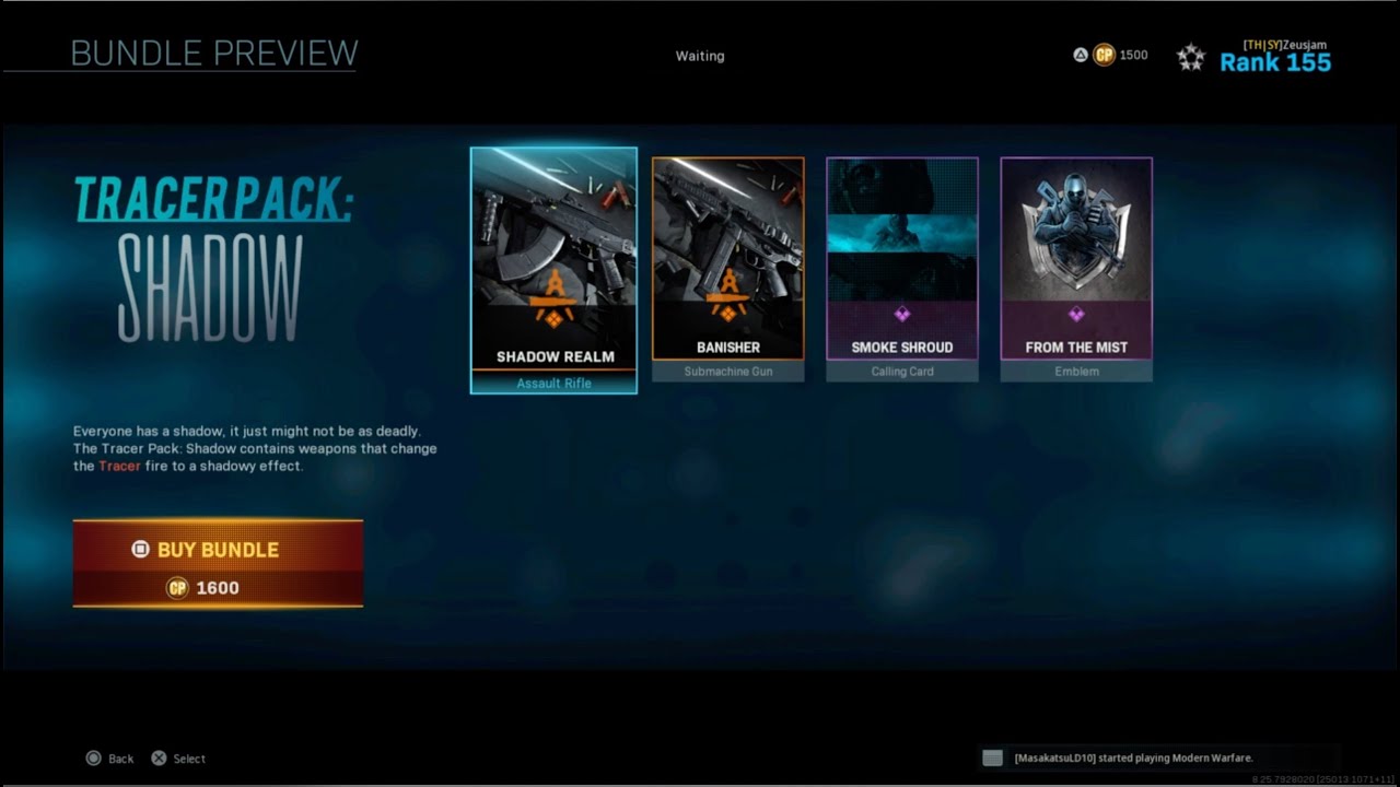 Tracer Pack Shadow only half as good.