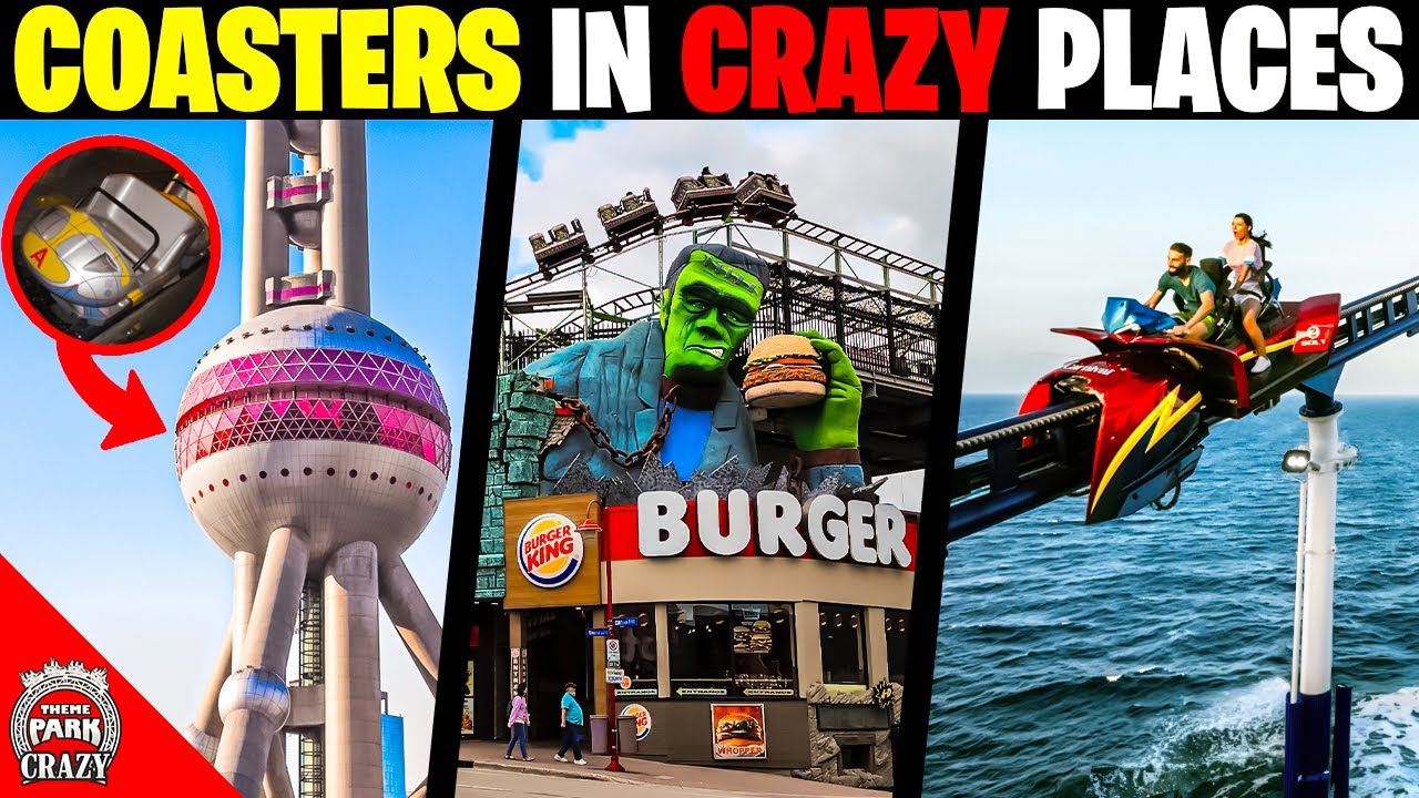 Top 10 Roller Coasters in CRAZY PLACES