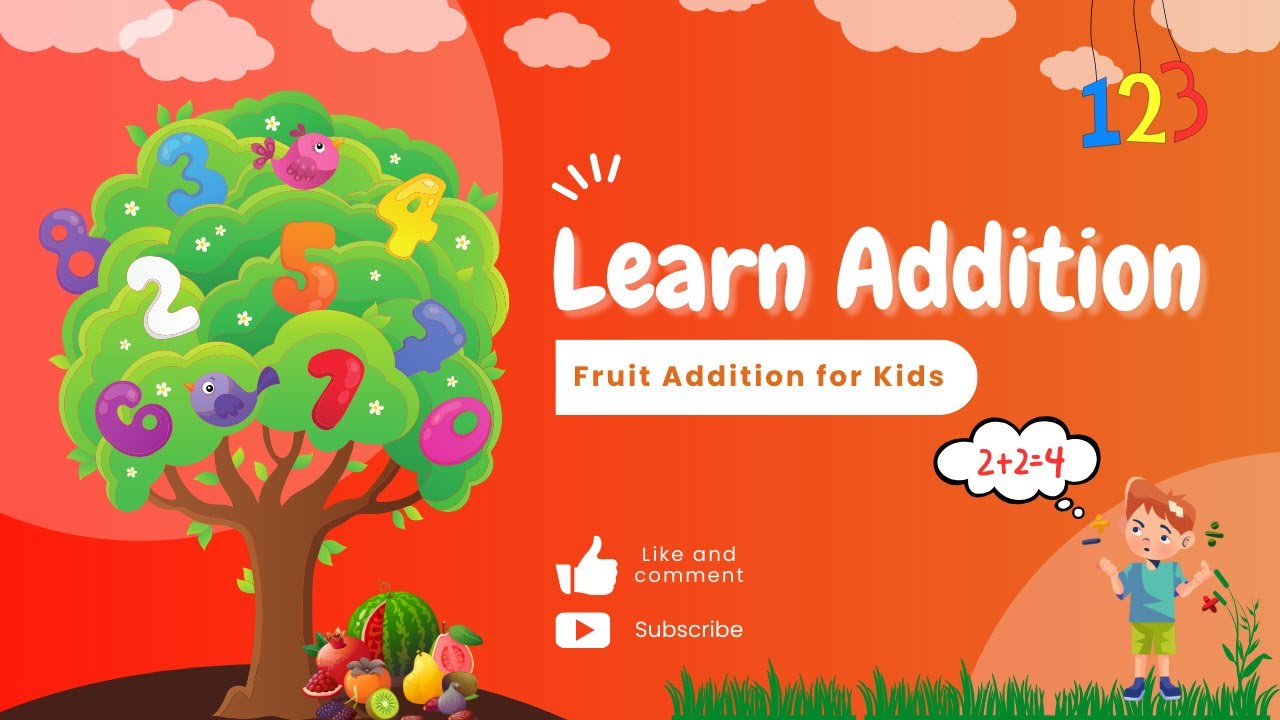 Addition Made Fun! 🍓🥭 Fruit Counting for Kids