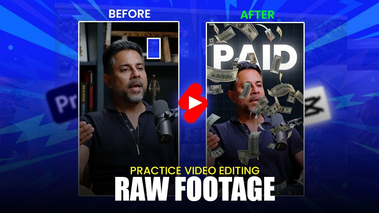 Raw video footage to practice video editing | Google Drive link | @JayShettyPodcast.