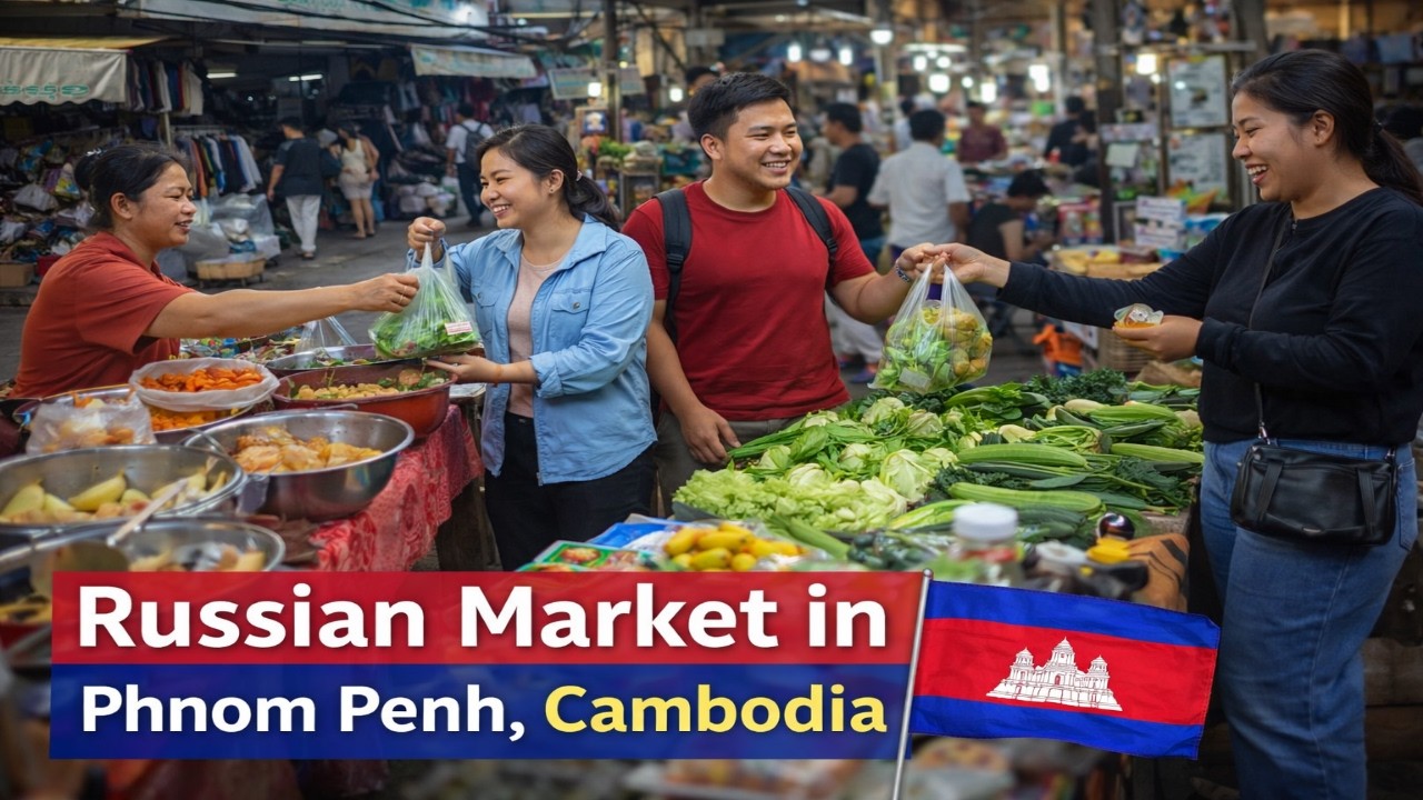 A Tour at Russian Market in Phnom Penh, Cambodia 🇰🇭 | Toul Tompong Market 