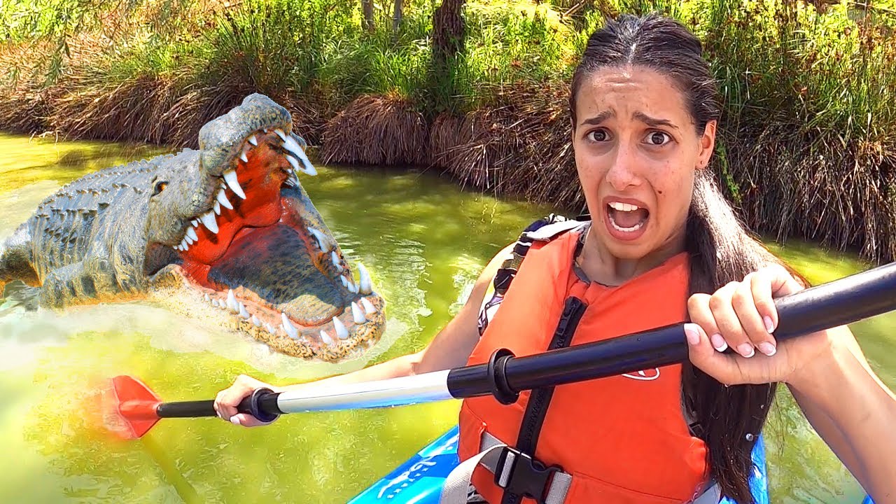 SCHERZO A REBBY - COCCODRILLO NEL LAGO!!