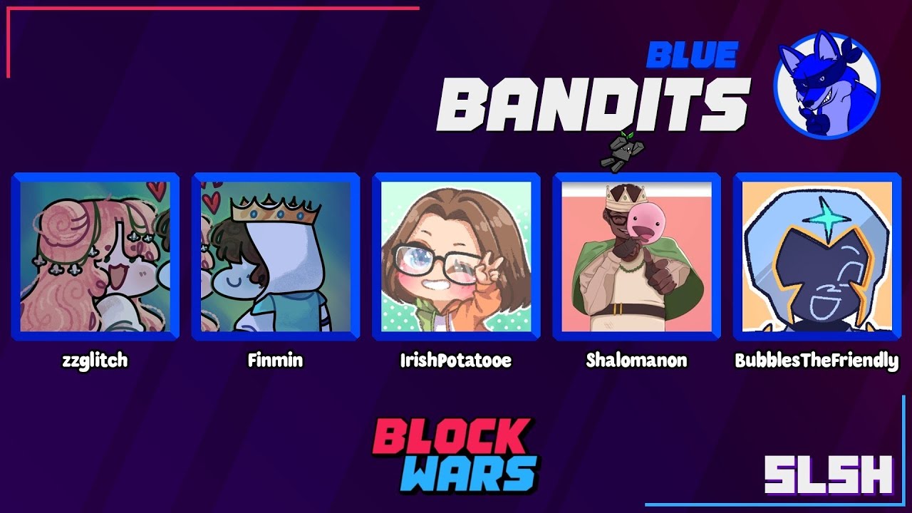 BLOCKWARS: Slushy Invitational!!! Blue Bandits POV ☆ Team: @finminlive @shalomng @bubblesthefriend