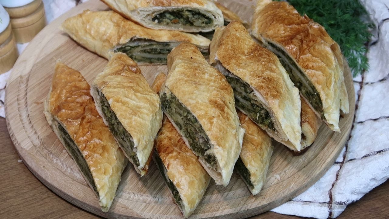 ВЕСЕННИЙ РУЛЕТ СО ШПИНАТОМ И СЫРОМ (ВКУСНЕЙШИЙ РУЛЕТ НА СКОРУЮ РУКУ)