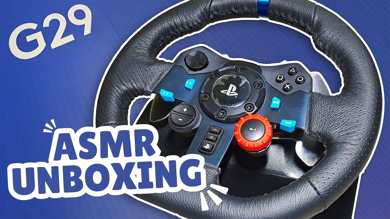 Logitech G29 Steering Wheel for PC/PS5 Unboxing - ASMR