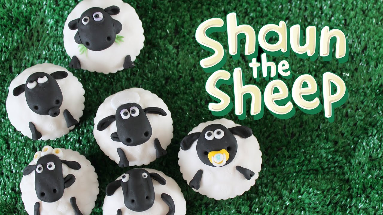 Shaun the sheep cupcakes : Aardman animation 40th anniversary