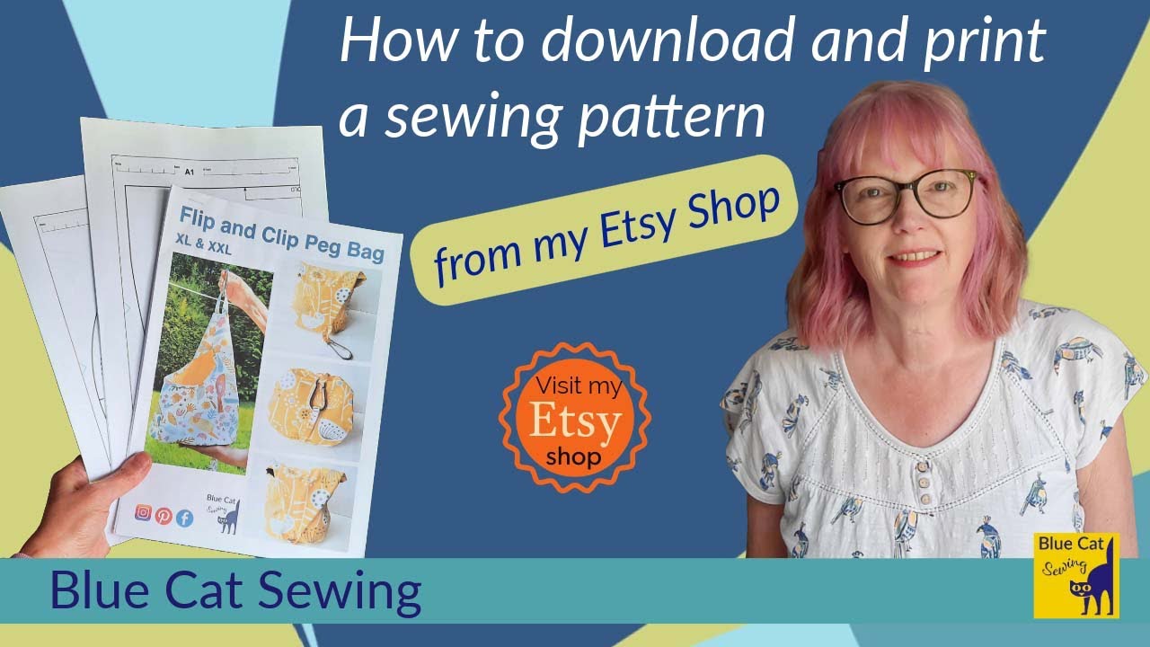 How to Download and Print one of my Sewing Patterns
