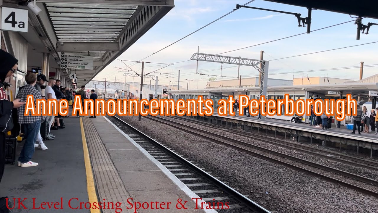 Sunday Anne Announcements at Peterborough Station, Cambridgeshire