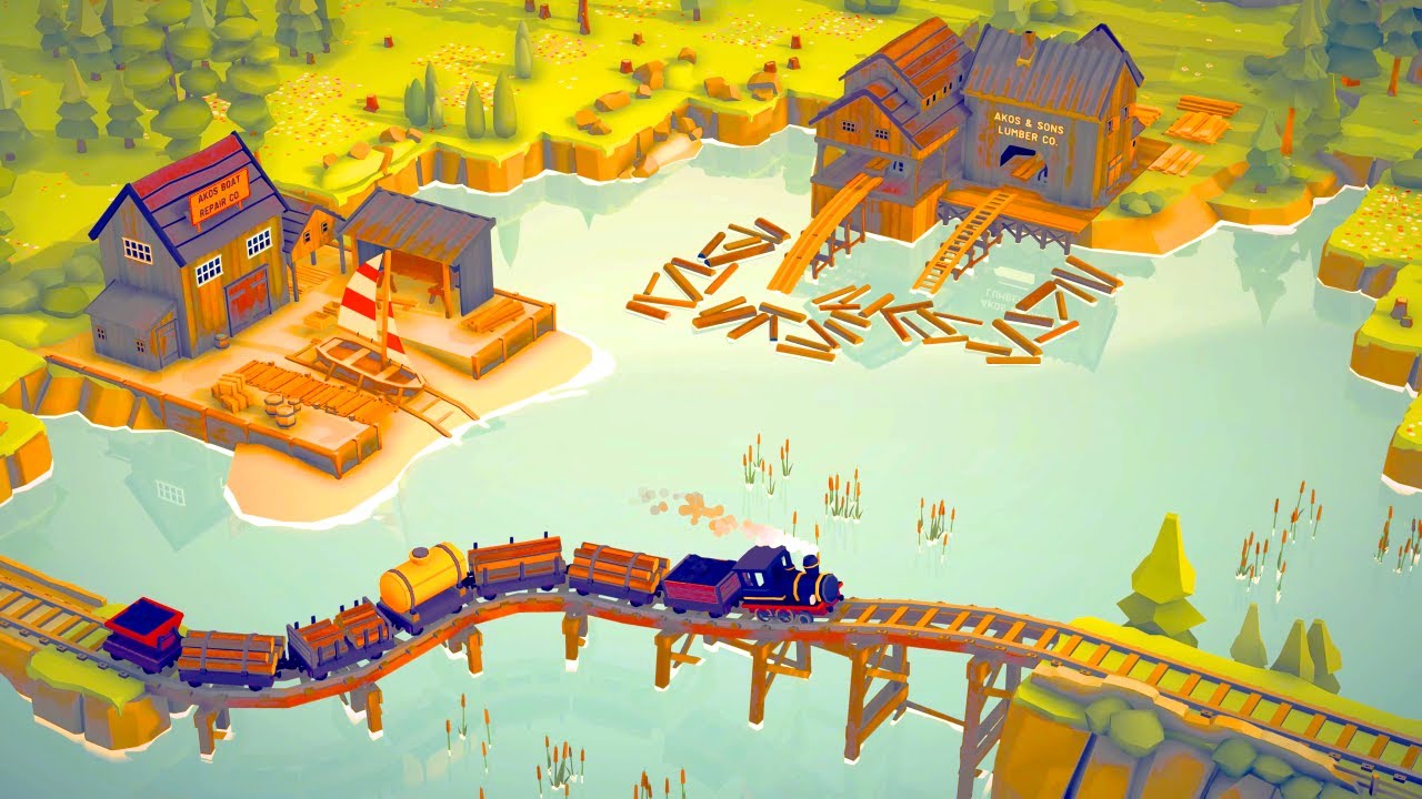 Islands & Trains &ndash; Cozy Sandbox Railway Diorama | PC Gameplay No Commentary