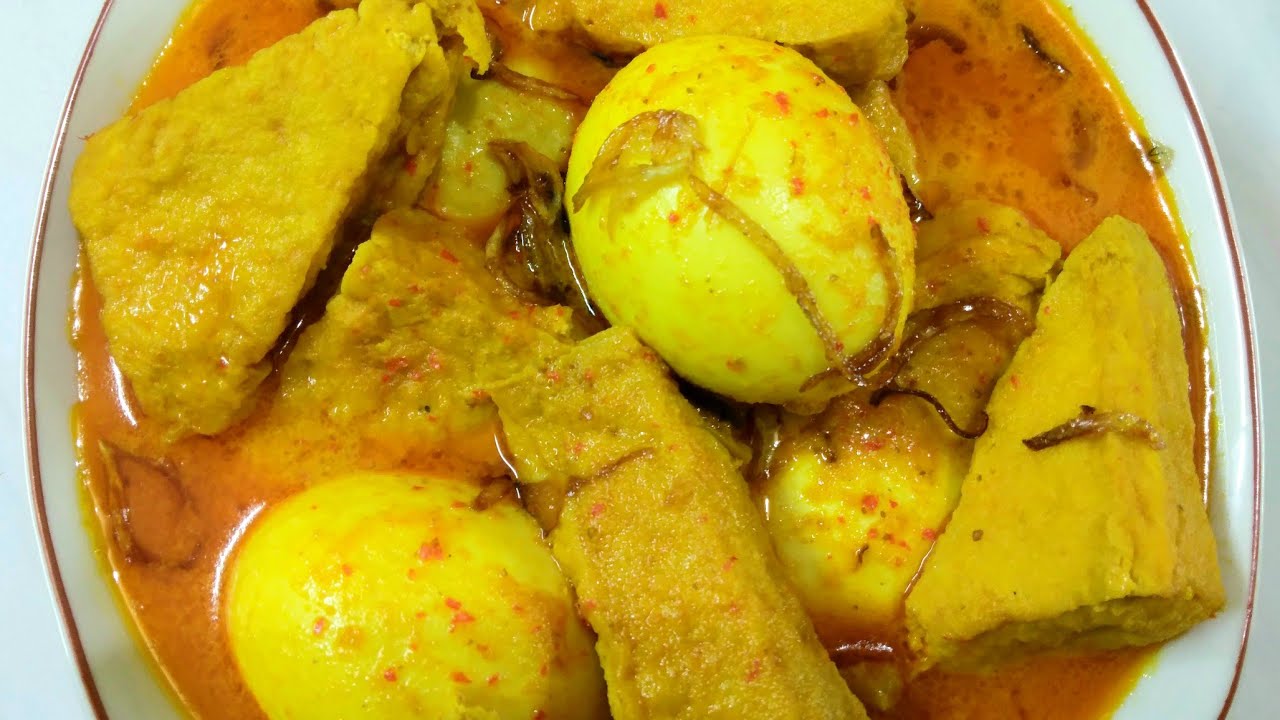 resep gulai telur dan tahu || ala warteg